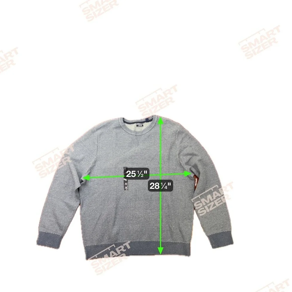 IZOD Mens XXL Luxury Classics Crew‎ Neck Sweater Bijou Blue Long Sleeve NWT